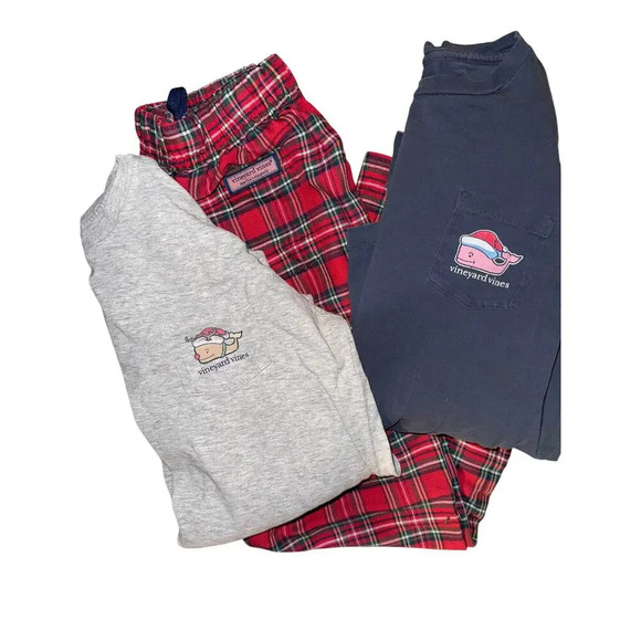 VINEYARD VINES 3 piece Christmas pajama set size 12-14 - Picture 4 of 5